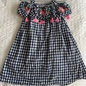 Tommy Bahama navy gingham dress